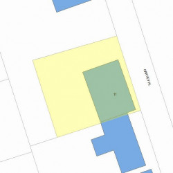 11 Harvey Pl, Newton MA 02465-2020 plot plan