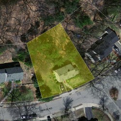 207 Varick Rd, Newton MA  02468-1838 aerial view