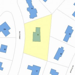 83 Arnold Rd, Newton MA 02459-3135 plot plan