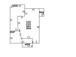 67 Chester St, Newton MA  02461-1433 floor plan