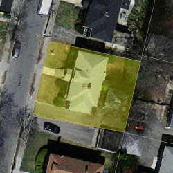 22 Milo St, Newton MA 02465-1012 aerial view