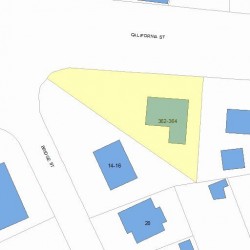 362 California St, Newton MA 02458-1054 plot plan