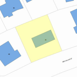 40 Brookline St, Newton MA 02467 plot plan