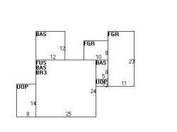 76 Allen Ave, Newton MA  02468-1721 floor plan