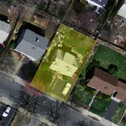 176 Adams Ave, Newton MA 02465-1501 aerial view