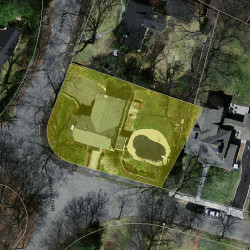 55 Mossfield Rd, Newton MA 02468-1921 aerial view