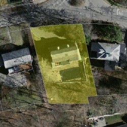 55 Huntington Rd, Newton MA  02458-2416 aerial view