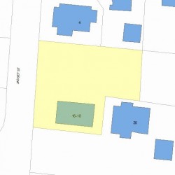 16 Jasset St, Newton MA  02458-1015 plot plan