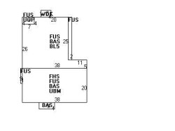 14 Glastonbury Oval, Newton MA 02468-1638 floor plan