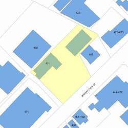451 Watertown St, Newton MA  02460-1451 plot plan