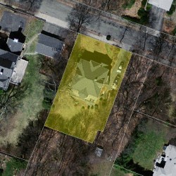 99 Plainfield St, Newton MA  02468-1634 aerial view