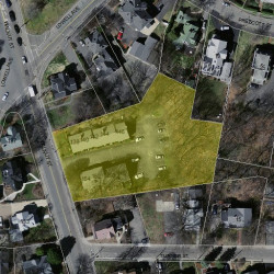 140 Walnut St, Newton MA  02460-1627 aerial view