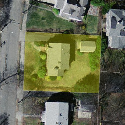 59 Charlotte Rd, Newton MA  02459-1707 aerial view
