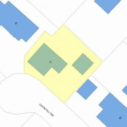 15 Churchill Ter, Newton MA 02460-1408 plot plan