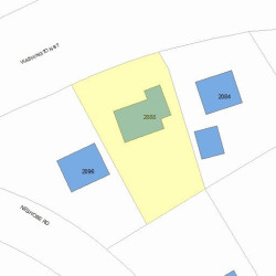 2088 Washington St, Newton MA  02462-1514 plot plan