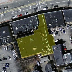 1296 Washington St, Newton MA 02465-2001 aerial view