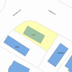 44 Waverley Ave, Newton MA 02458-2135 plot plan