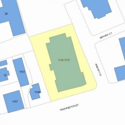 1137 Washington St, Newton MA 02465-2120 plot plan