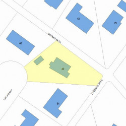 40 Chinian Path, Newton MA 02459-3538 plot plan