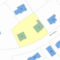 181 Pine Ridge Rd, Newton MA 02468-1510 plot plan
