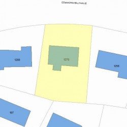 1270 Commonwealth Ave, Newton MA 02465-2911 plot plan