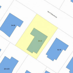 20 Whittemore Rd, Newton MA  02458-2106 plot plan