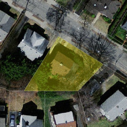 26 Canterbury Rd, Newton MA  02461-1320 aerial view