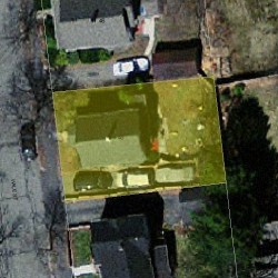 48 Hale St, Newton MA 02464-1311 aerial view