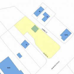 1487 Washington St, Newton MA 02465-2297 plot plan