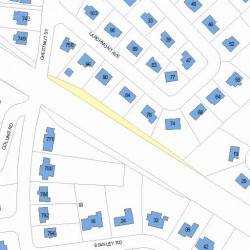 758 Chestnut St, Newton MA 02468-2017 plot plan