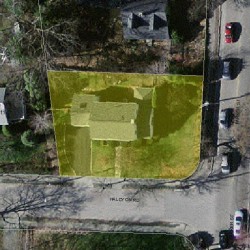5 Halcyon Rd, Newton MA  02459-2431 aerial view