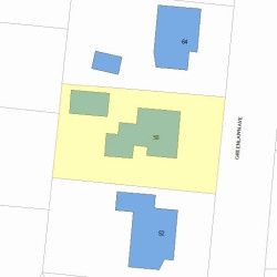 58 Greenlawn Ave, Newton MA  02459-1714 plot plan