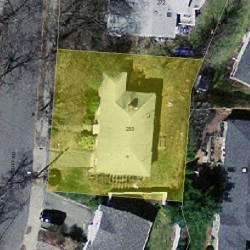280 Woodcliff Rd, Newton MA 02461-2128 aerial view