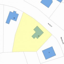 34 River St, Newton MA  02465-1854 plot plan