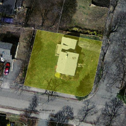 123 Fordham Rd, Newton MA 02465-1208 aerial view