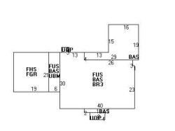 21 Fox Ln, Newton MA  02459-3023 floor plan