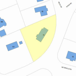 79 Alban Rd, Newton MA 02468-1903 plot plan