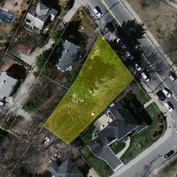 27 Walnut St, Newton MA  02460-1323 aerial view