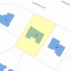 1496 Commonwealth Ave, Newton MA  02465-2832 plot plan
