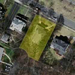 412 Wolcott St, Newton MA  02466-1514 aerial view