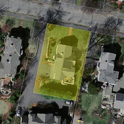 61 Prescott St, Newton MA 02460-1718 aerial view