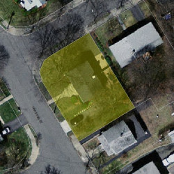 85 Harding St, Newton MA 02465-1336 aerial view