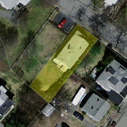 15 Elliot Ter, Newton MA  02464-1409 aerial view
