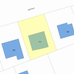 244 Austin St, Newton MA 02465-2501 plot plan