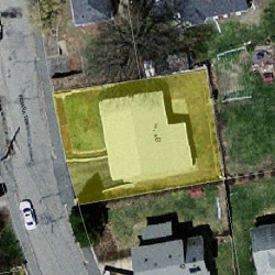 63 Indiana Ter, Newton MA  02464-1314 aerial view