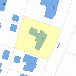 31 Locke Rd, Newton MA 02468-1415 plot plan