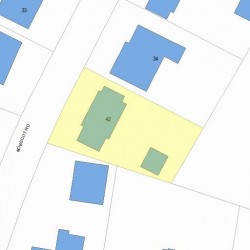 42 Nobscot Rd, Newton MA 02459-1323 plot plan