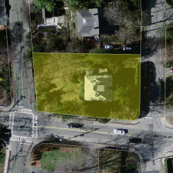 19 Crescent Ave, Newton MA  02459-1830 aerial view