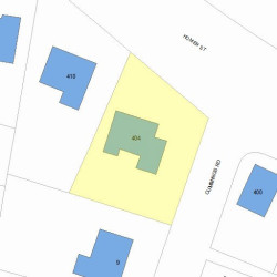 404 Homer St, Newton MA 02459-1443 plot plan