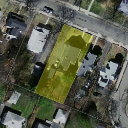 8 Orris St, Newton MA  02466-1312 aerial view